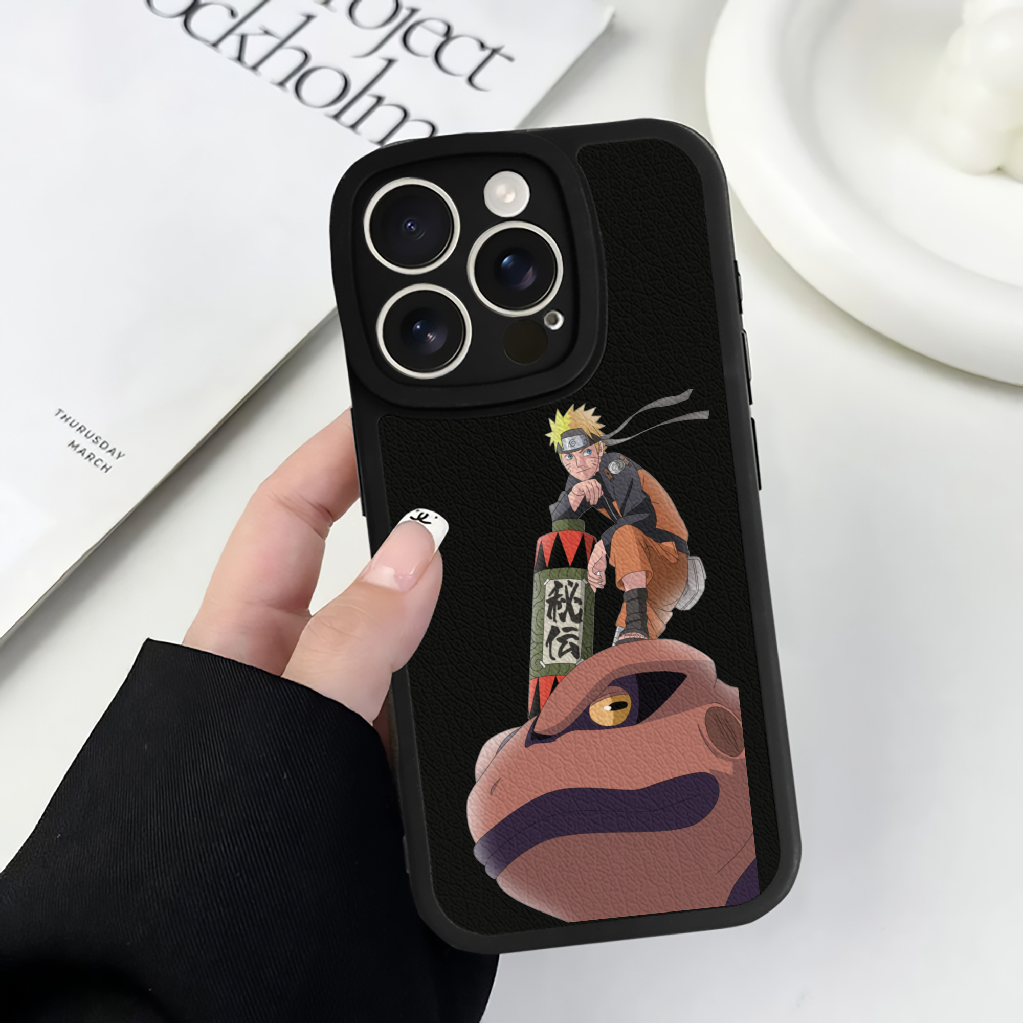 （画像用） NARUTO -ナルト- うずまき ナルト Uzumaki Naruto 【iPhone 16シリーズ対応】シリコンスマホケース（レザー調） 材質：シリコン